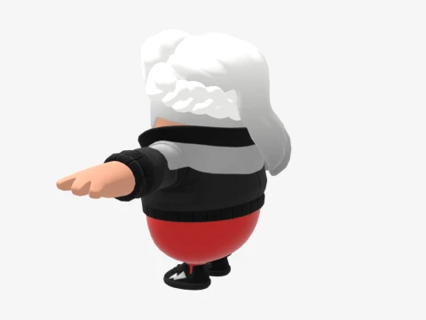 Cassidy Quinn Fall Guy - Fortnite 3D Model