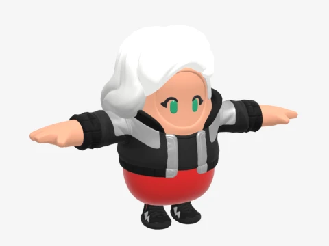 Cassidy Quinn Fall Guy - Fortnite 3D Model