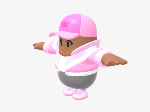 Britestorm Bomber Fall Guy - Fortnite 3D Model