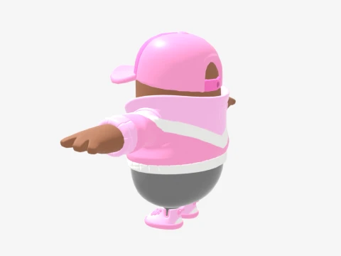 Britestorm Bomber Fall Guy - Fortnite 3D Model