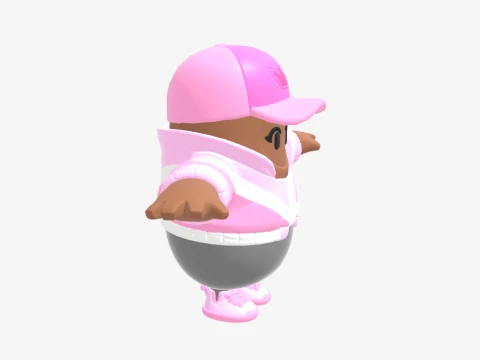 Britestorm Bomber Fall Guy - Fortnite 3D Model