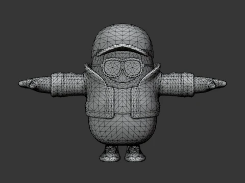 Britestorm Bomber Fall Guy - Fortnite 3D Model