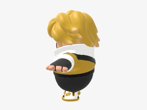 Saff Fall Guy - Fortnite 3D Model