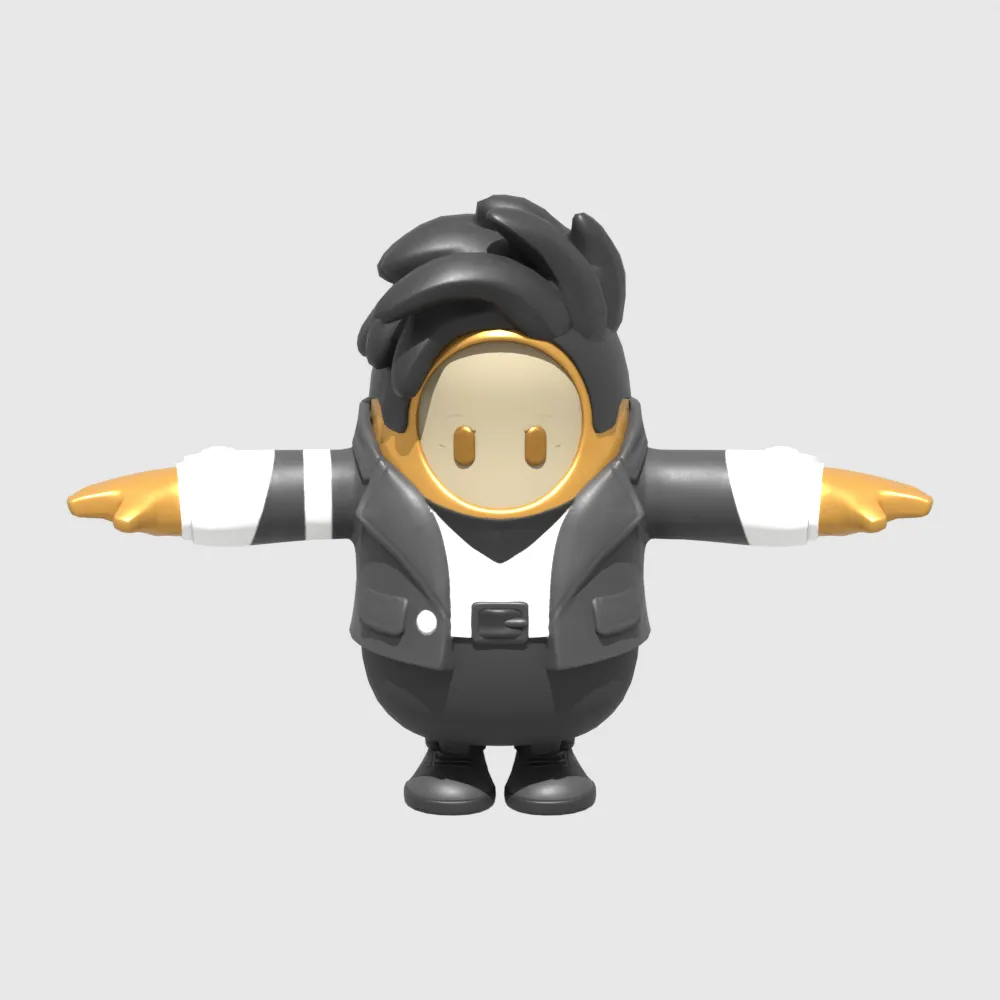 Midas Fall Guy - Fortnite 3D Model .c4d .max .obj .3ds .fbx .stl .blend 