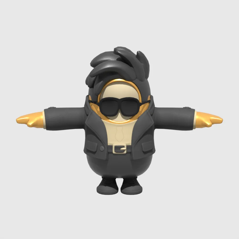 Midsummer Midas Fall Guy - Fortnite 3D Model .c4d .max .obj .3ds .fbx .stl .blend 