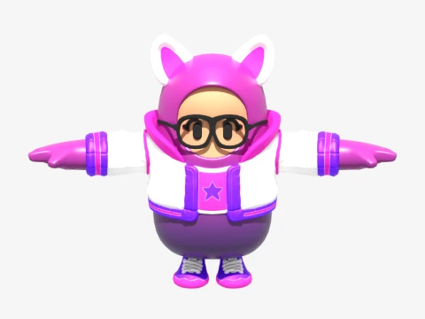 Trailblazer Lynx Fall Guy - Fortnite 3D Model