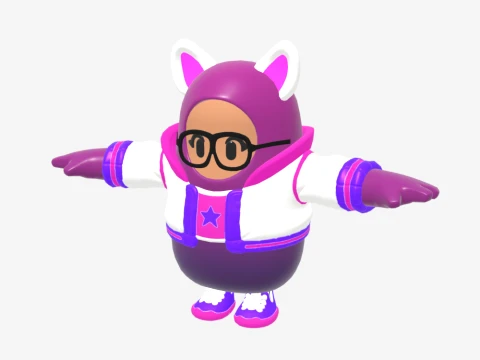 Trailblazer Lynx Fall Guy - Fortnite 3D Model