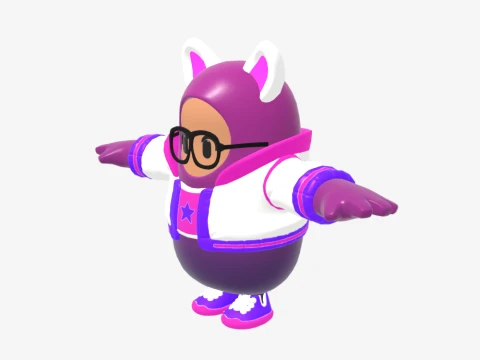 Trailblazer Lynx Fall Guy - Fortnite 3D Model