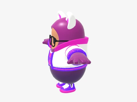 Trailblazer Lynx Fall Guy - Fortnite 3D Model