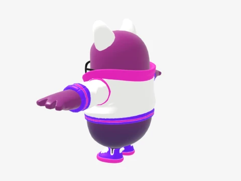 Trailblazer Lynx Fall Guy - Fortnite 3D Model