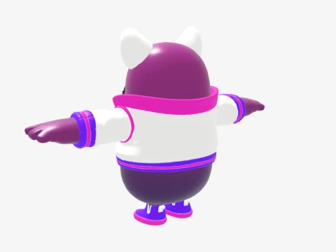 Trailblazer Lynx Fall Guy - Fortnite 3D Model