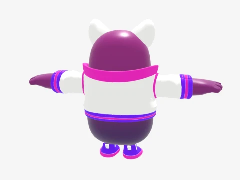 Trailblazer Lynx Fall Guy - Fortnite 3D Model