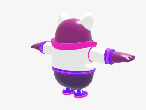 Trailblazer Lynx Fall Guy - Fortnite 3D Model