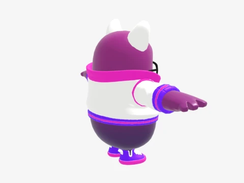 Trailblazer Lynx Fall Guy - Fortnite 3D Model