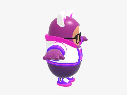 Trailblazer Lynx Fall Guy - Fortnite 3D Model