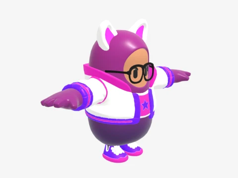 Trailblazer Lynx Fall Guy - Fortnite 3D Model