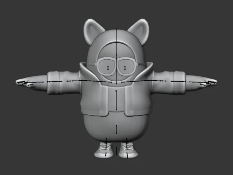 Trailblazer Lynx Fall Guy - Fortnite 3D Model