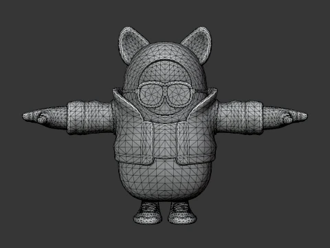 Trailblazer Lynx Fall Guy - Fortnite 3D Model