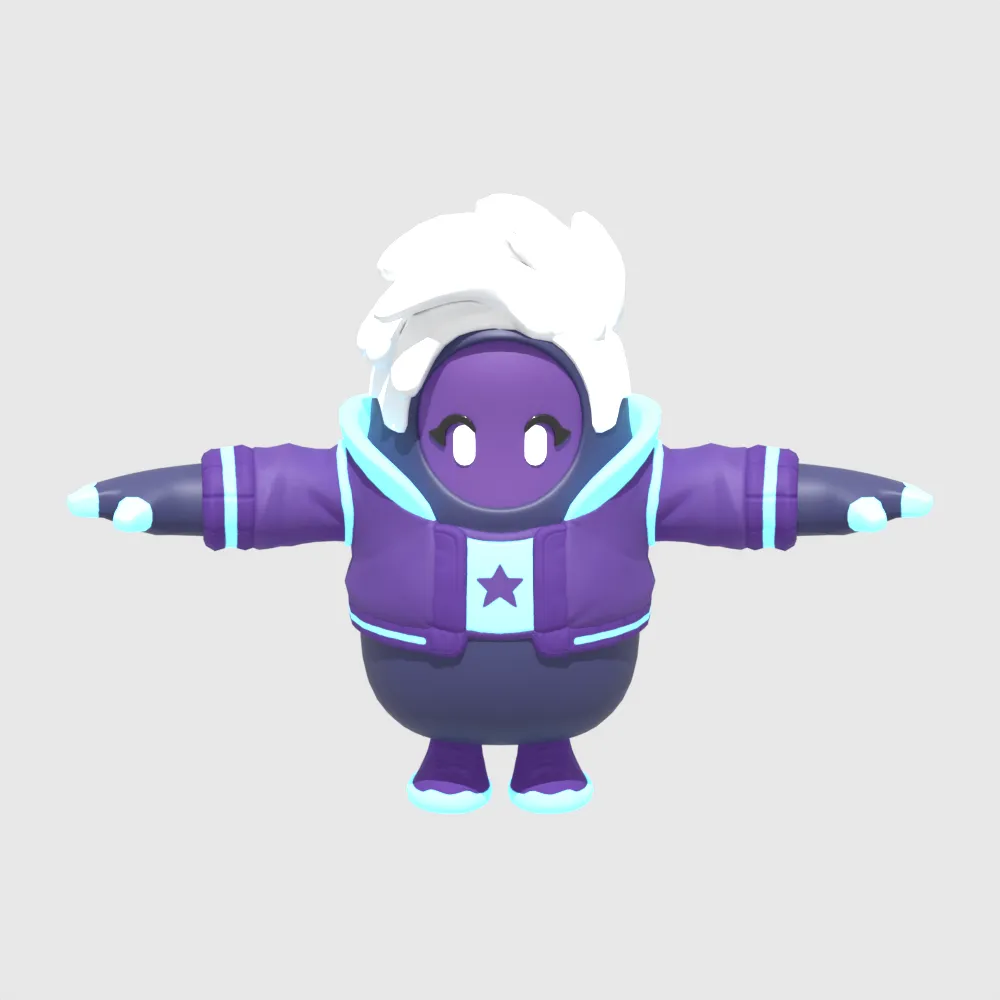 Galaxy Scout Fall Guy - Fortnite 3D Model .c4d .max .obj .3ds .fbx .stl .blend 