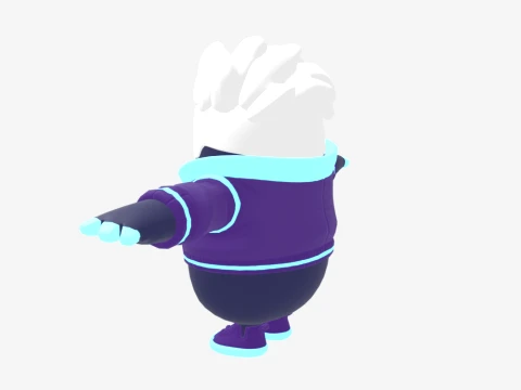 Galaxy Scout Fall Guy - Fortnite 3D Model