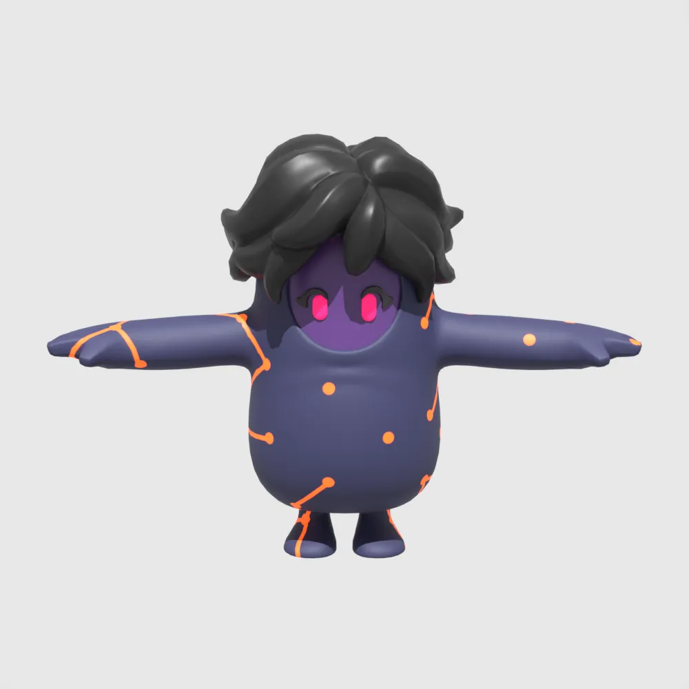Galaxy Grappler Fall Guy - Fortnite 3D Model .c4d .max .obj .3ds .fbx .stl .blend