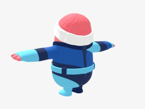 Pi Fall Guy - Fortnite 3D Model