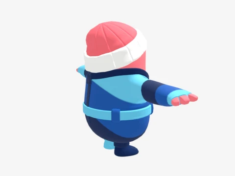 Pi Fall Guy - Fortnite 3D Model