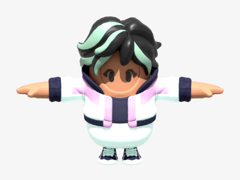 Jamila Fall Guy - Fortnite 3D Model