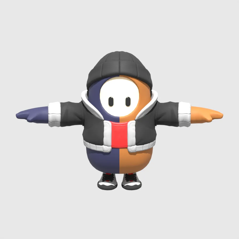 Meow Skulls Fall Guy - Fortnite 3D Model .c4d .max .obj .3ds .fbx .stl .blend 
