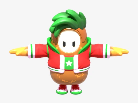 Wangen vallen kerel - Fortnite 3D Model