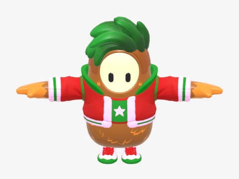Cheeks Fall Guy - Fortnite 3D Model