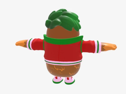 Cheeks Fall Guy - Fortnite 3D Model