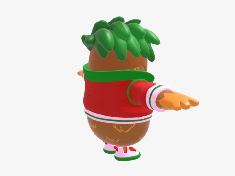 Cheeks Fall Guy - Fortnite 3D Model