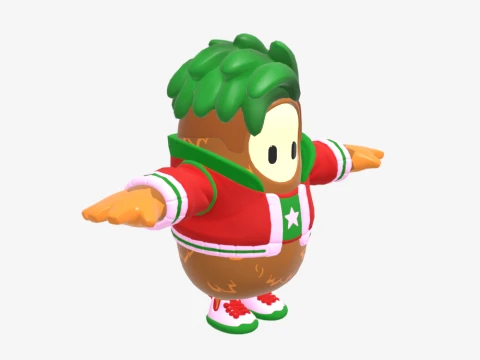 Cheeks Fall Guy - Fortnite 3D Model