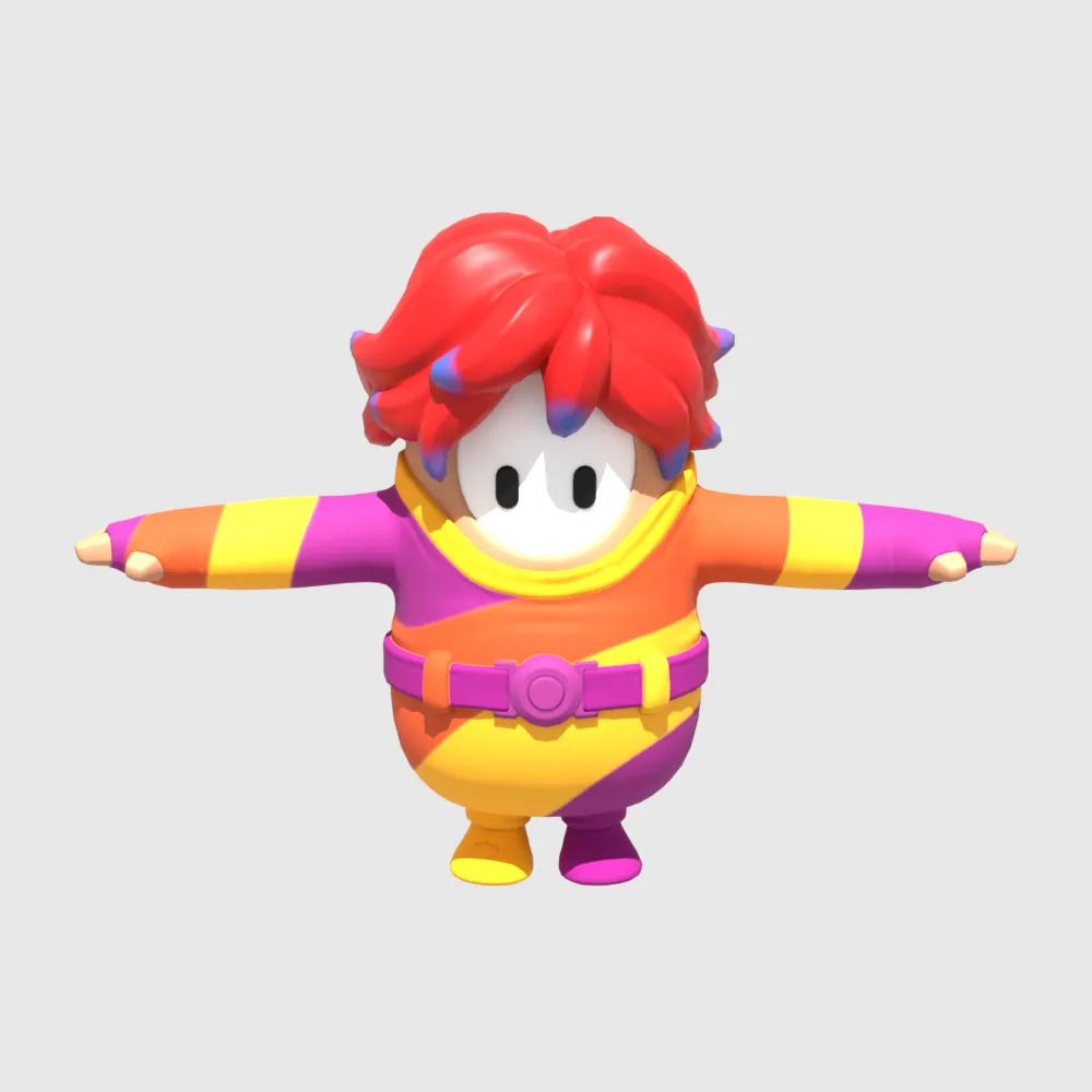 Nite Nite Fall Guy - Fortnite 3D Model .c4d .max .obj .3ds .fbx .stl .blend 