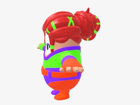 Peekaboo Fall Guy - Fortnite 3D Model