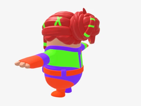Peekaboo Fall Guy - Fortnite 3D Model