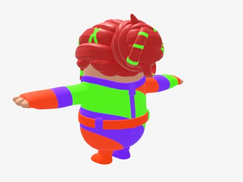 Peekaboo Fall Guy - Fortnite 3D Model