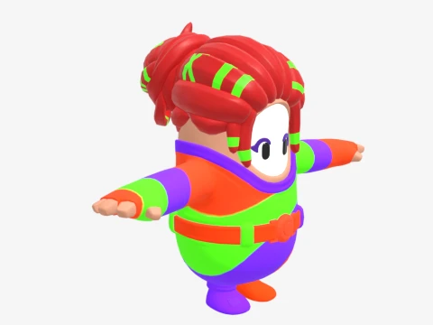 Peekaboo Fall Guy - Fortnite 3D Model