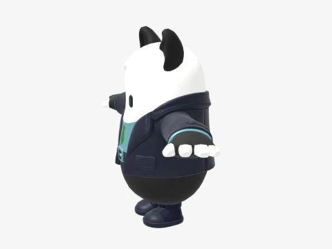 Agent Patch Fall Guy - Fortnite 3D Model