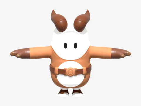 Sled Ready Guff Fall Guy - Fortnite 3D Model