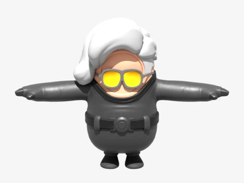 Whisper Fall Guy - Fortnite 3D Model