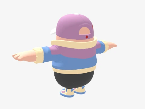 Retro Zoe Clash Fall Guy - Fortnite 3D Model
