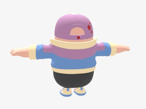 Retro Zoe Clash Fall Guy - Fortnite 3D Model