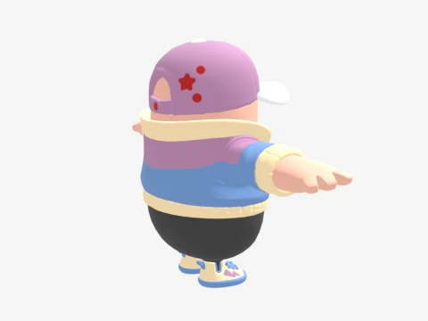 Retro Zoe Clash Fall Guy - Fortnite 3D Model