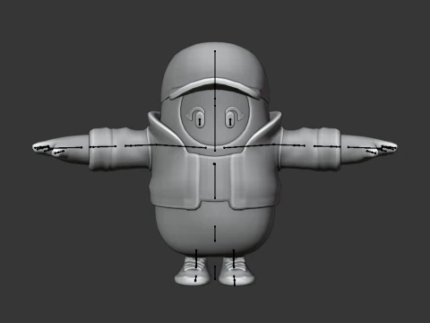 Retro Zoe Clash Fall Guy - Fortnite 3D Model