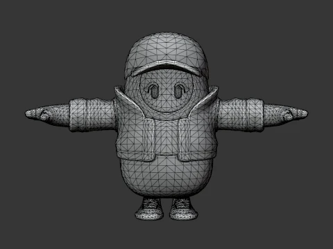 Retro Zoe Clash Fall Guy - Fortnite 3D Model