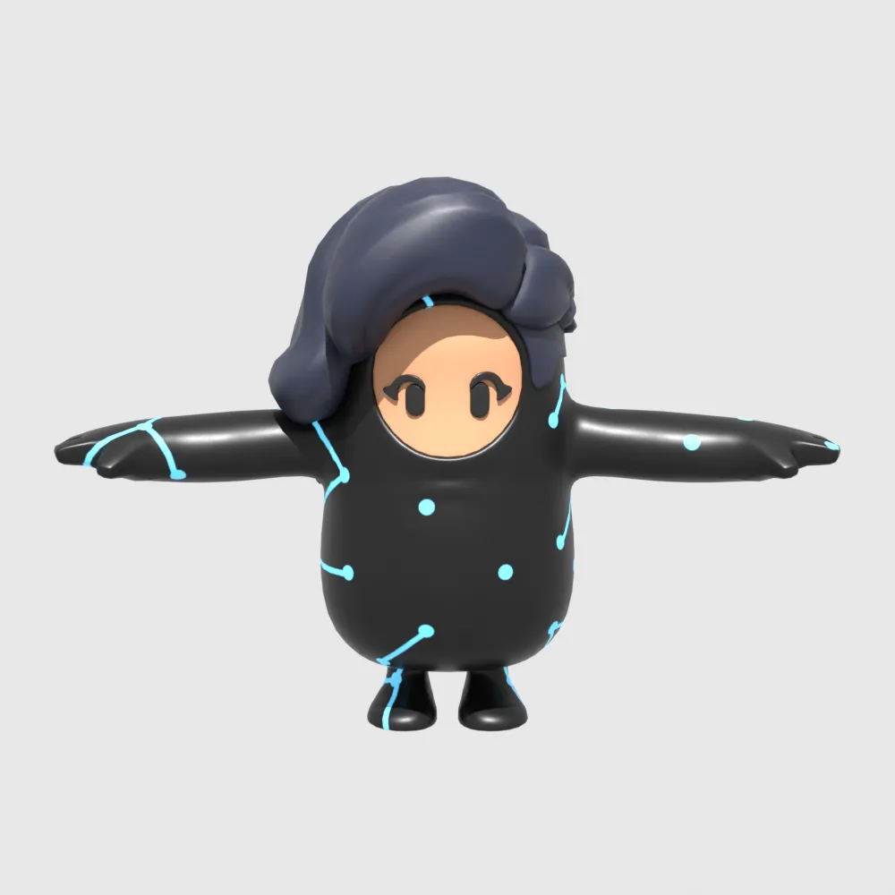 Astra Fall Guy - Fortnite 3D Model .c4d .max .obj .3ds .fbx .stl .blend 