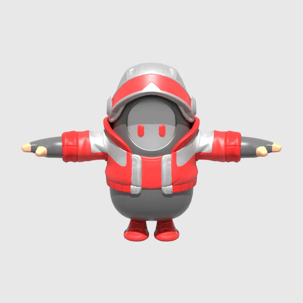 Reckless Raith Fall Guy - Fortnite 3D Model .c4d .max .obj .3ds .fbx .stl .blend 