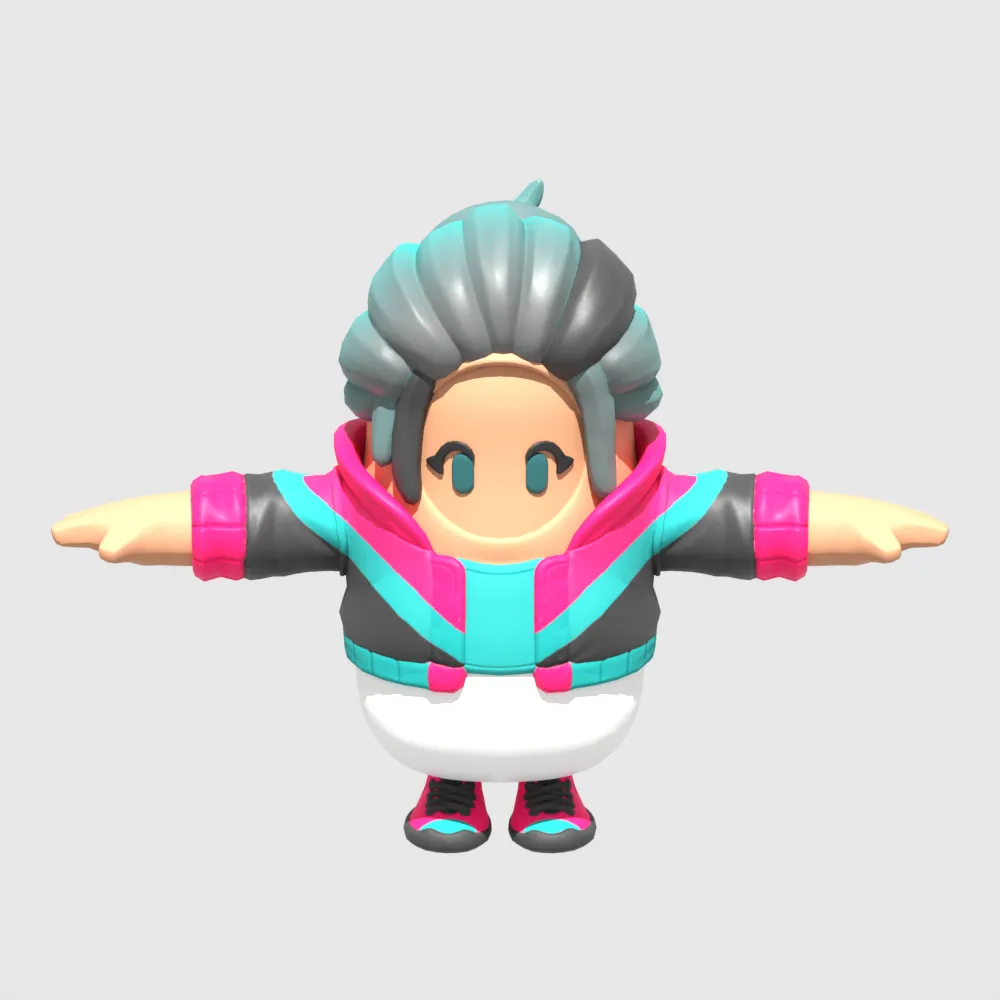 The Operator Fall Guy - Fortnite 3D Model .c4d .max .obj .3ds .fbx .stl .blend 